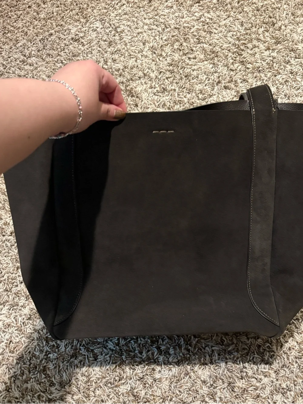 Coach Hadley tote bag in suede